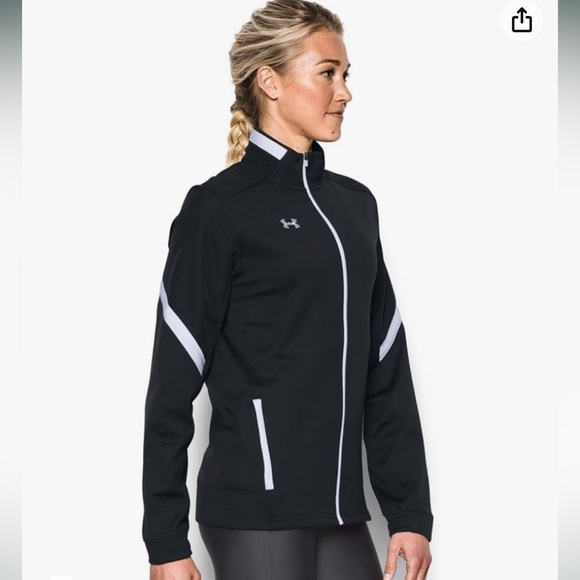 New with out tags Under Armour Women's Oualifier Knit Warm-up Jacket - Picture 6 of 7
